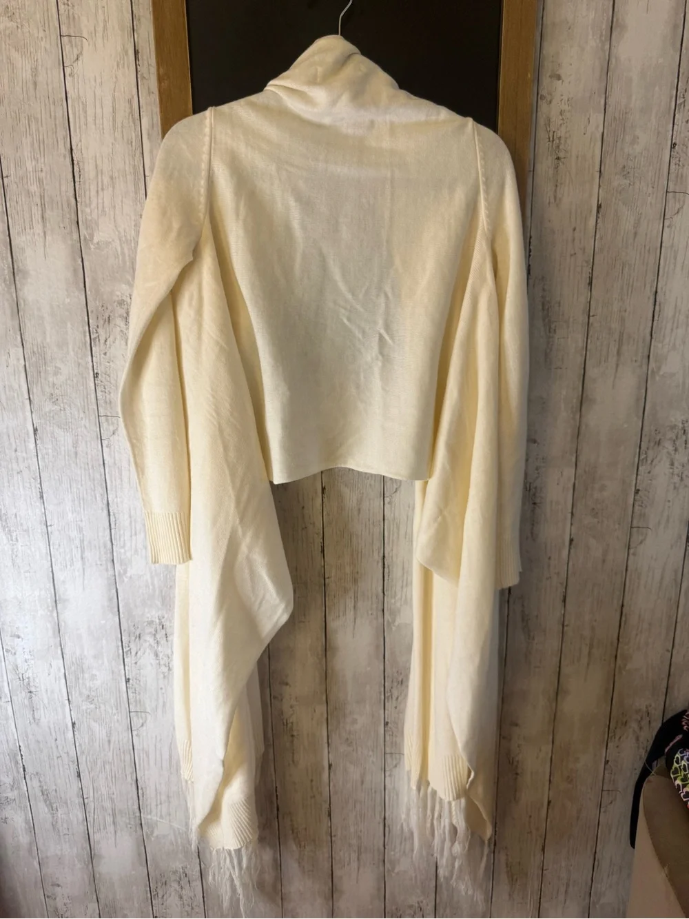 White House Black Market Ivory Long Wrap/Shawl